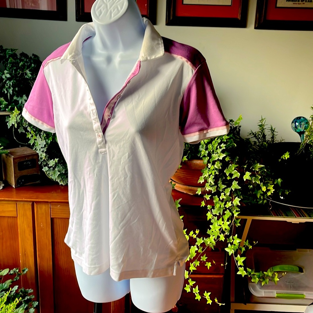 NWOT Ping Golf shirt
White and lilac color